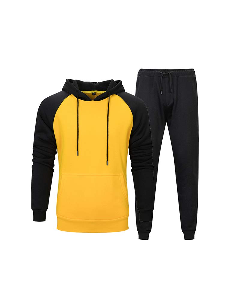 PASOK Men's Casual Tracksuit Sweat Suit Running Jogging Athletic Sports Shirts and Pants Set