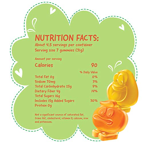 Fruittella Soft Gummy Candy, Peach and Mango Fruit Flavors, 5 oz (Pack