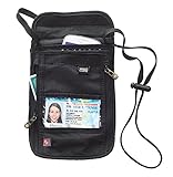 Lewis N. Clark Rfid Neck Stash Hidden security Wallet Pack of 2