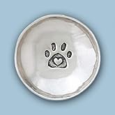 Basic Spirit BW-73 Paw Print, Boxed Charm Bowl, Small, 2-inch Diameter