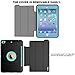 SEYMAC iPad Mini Case iPad Mini 2 Case iPad Mini 3 Case, 3 Layer Heavy Duty Auto Sleep Wake Cover Drop Proof Rugged Full Body Protective Case Compatible with iPad Mini 1/2/3 Gen (Black/Light Blue)