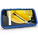 Moto E (2nd Gen) Case,Sophmy Hybrid Dual Layer Armor Protective Case Cover with kickstand for Motorola Moto E (2nd Generation / 2015 Release) (blue)