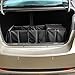 Cozyswan Car Trunk Organizer Multi 4 Compartments Storage Basket and Cooler & Warmer Set, Black