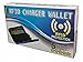 Aluminum RFID Blocking Portable Wallet Charging Power Bank - Cell Phone Battery Charger Wallet - Credit Card Holder - Seen TV (Black)