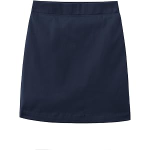 Noomelfish Girls School Uniform Skorts Pull-On Scooter Pencil Skirts with Undershorts (5-14 Years)