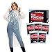 CrucialSense Rain Poncho for Adults - Disposable Family Pack of 5, Waterproof Rain Ponchos/Translucent White Raincoat with Hood