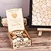Creawoo Heart Holder Box Wooden Wedding Sign a Heart Drop Box for Guest Book- Message Box Wedding Gift for Friends