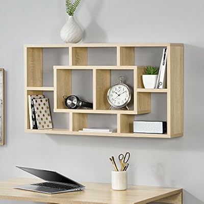 En Casa Estante De Pared Con 8 Compartimientos 85 X 47 5 X 16