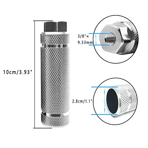 image for WADEKING Aluminum Alloy Bike Pegs,Fit 3/8 inch Axles,Foot Pedals Backs