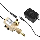 bayite BYT-7A015 DC 12V Solar Hot Water Heater Circulation Pump | with UL Listed DC Power Supply Adapter Low Noise 3M Head 8LPM 2.1GPM