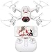 SYMA X22W Mini Drone with Camera Live Video FPV Pocket Drone for Kids and Beginners, RC Quadcopter with App Control, Altitude Hold, 3D Flips, Headless and Mode Extra Batteries, White