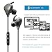 Bluetooth Headphones,4.1Wireless Magnetic running Sports Earbuds, Premium Sound with Bass,Noise Cancelling,Ergonomic Design, Carry Case with Mic-Grey By GOLDEN-NOOB