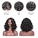 Preferred Hair Curly Lace Front Wigs for Black Women Synthetic Black Color Short Bob L Part