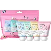 AKARY 4-pack Hydrate and Moisturizing Hand Cream Set, Immediately Nourish, Repair, Soothes and Repairs Very Dry Skin, Long-lasting Fragrant, Non-Greasy, Fast Absorbing, Travel Size Floral Hand Lotion