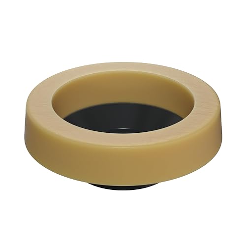 Hibbent Extra Thick Toilet Wax Ring Kit – 40mm Wax Seal With Flange, Bolts, Caps & Retainers For 3 Or 4-Inch Waste Lines, Odor & Watertight Seal