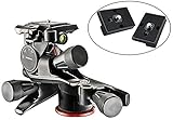 Manfrotto MHXPRO-3WG XPRO Geared Head with Two Calumet Quick Release Plates for the RC2 Rapid Connect Adapter