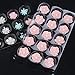 EORTA 2 Pack/30 Cavity Sugar Flower Drying Mold Fondant Shaping Tray Plastic Cake Decoration Baking Tools for Sugarcraft, Gum, Paste Chocolate, DIY, Clear, 9