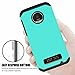 Moto Z Play Case, Venoro [Shockproof] Slim Hybrid Dual Layer Armor Defender Rugged Protective Case Cover for Motorola Moto Z Play/Moto Z Play Droid (Mint)