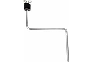 ROSS Percussion Splash Cymbal N Rod Mount, 9.5 mm Alloy Steel Hardware Accessory for Bells, FX Pieces and Drum Hoop Clamp Set