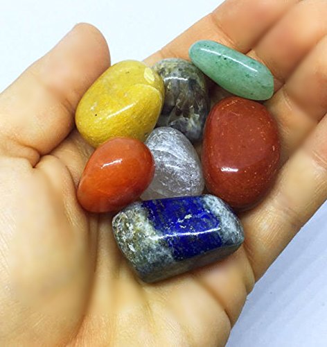 image for Chakra Palace Chakra Stone Set with 7 Crystals, Sage, Abalone Shell, W