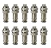 10 Pcs 4 Pin Metal Male Female Panel Connector 16mm Thread GX16-4 Aviation Plug Connector(Silver Tone)