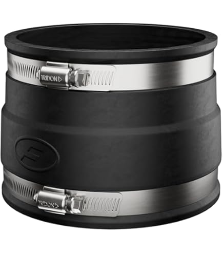 Amazon.com: Fernco P1070-66 Flexible PVC Corrugated Pipe Coupling