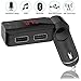 Bluetooth FM Transmitter, Kingland Wireless Radio Adapter Hands Free Calling Car Kit with Dual USB Car Charger Port, Music Adapter for Car Audio Stereo System