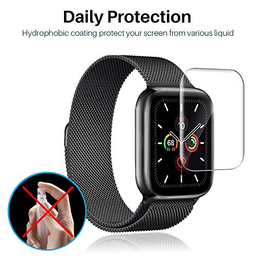 [6 Pack] L K Screen Protector for Apple Watch Series 5 44mm, [Full Coverage] [Self Healing] Anti-Bub - //coolthings.us