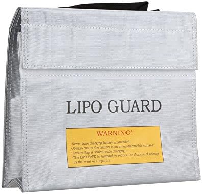 HOBBYSUNRISC Fireproof Explosionproof Lipo Battery Safe Bag Lipo Battery Guard Safe Bag Pouch Sack for Charge & Storage 240x65x180mm Large size