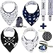 Baby&nbsp;Bandana Drool&nbsp;Bibs by Dodo Babies + 2 Pacifier Clips + Pacifier Case in a Gift Bag, Pack of 4 Premium Quality for Boys or Girls, Excellent Baby Shower/Registry Gift primary