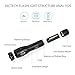 LED Tactical Flashlight -Hictech T6 1600 Lumens, Zoomable, Water Resistant, Handheld Taclight with 5 Modes -Best Camping, Outdoor, Emergency, Everyday Flashlights (1 piece)