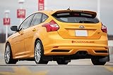 Rally Armor MF27-UR-BLK/RD Black, Red Mud Flap with Logo (13-18 Ford FocusST)