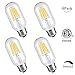T45 Vintage Edison LED Bulb, 6W (60W Equivalent), Dimmable LED Light Bulbs, Filament LED Bulb 6W,Antique Style Light Bulbs, 2700K Warm White, E26 Medium Base Lamp, 550LM, 4 Pack