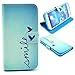 S5 Case, Galaxy S5 Case, Speedtek Smile Pattern Premium PU Leather Wallet Flip Protective Skin Case with Magnetic Closure for Samsung Galaxy S5 (Built-in Credit Card/ID Card Slot)
