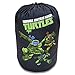 Teenage Mutant Ninja Turtles Sleeping Bag with Storage Bag, Black