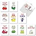 The Best Card Company - 10 Funny Assorted Blank Humor Notecards Box Set 4 x 5.12 Inch w/Envelopes Loving Cartoons for Men, Women (10 Designs, 1 Each) - Romantic Yummy Puns M5659OCB-B1x10