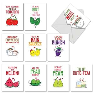 Amazon.com : 10 Food Pun Note Cards for All Occasions with ...
