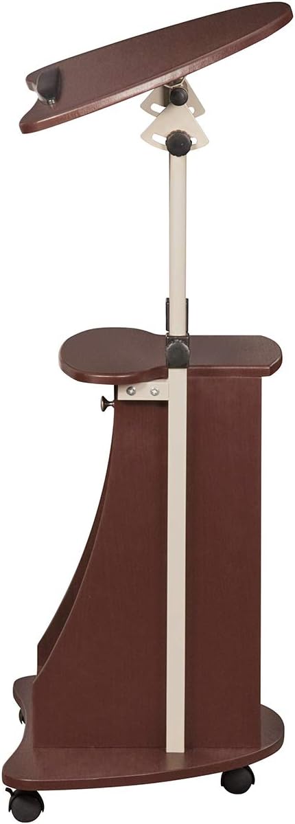 Techni Mobili Sit-to-Stand Mobile Medical Laptop Computer Cart, Chocolate: Kitchen & Dining