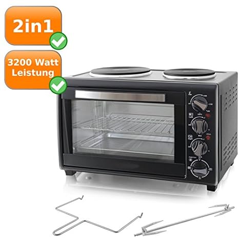 2 en 1 multifuncional Horno con placa de cocina, Multi Horno con ...