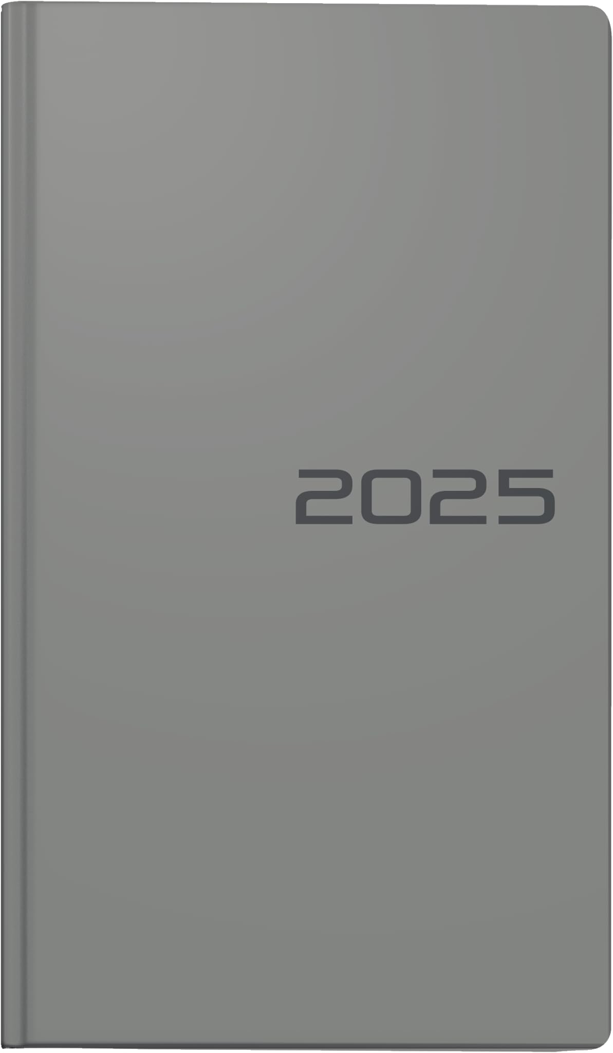 BRUNNEN Pocket Calendar Model 756 2025 | A6, Plastic, Grey