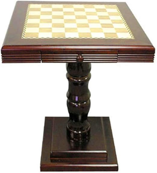 Amazon Com Chess Side Table Wooden Pedestal Base Playing Table