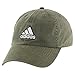 adidas Men's Ultimate Relaxed Adjustable Cotton Cap, Earth Green/Black/Clear Grey, One Size
