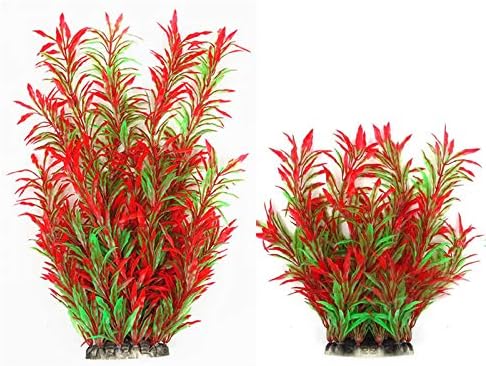 small silk aquarium plants