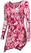 HiMONE Womens Long Sleeve Handkerchief Hemline Tunic Top Peachblow Large