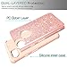 LeYi for Google Pixel 2 XL Case with Tempered Glass Screen Protector [2 Pack], Hybrid Heavy Duty Protection Cute Girls Women Shockproof Glitter Bling (2017) TP Rose Gold