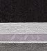 Avanti Linens Geneva Fingertip Towel, Black/Silver