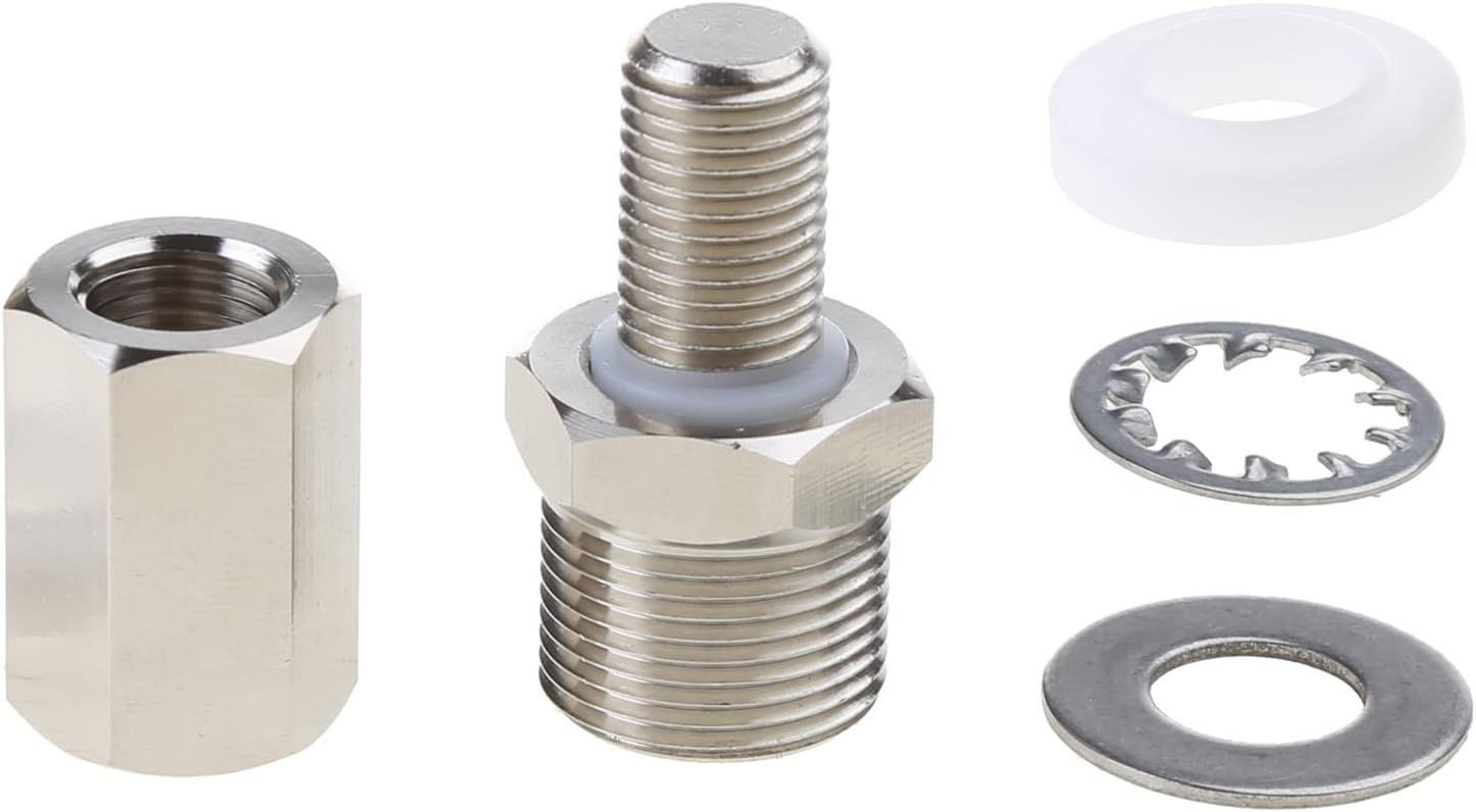 3/8" X 24 Cb Mount to So-239 Adapter Fit 1/2" Hole by Heavy Chrome-Plated Brass for Cb Ham Radio Mount Adapter
