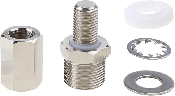3/8" X 24 Cb Mount to So-239 Adapter Fit 1/2" Hole by Heavy Chrome-Plated Brass for Cb Ham Radio Mount Adapter - 1