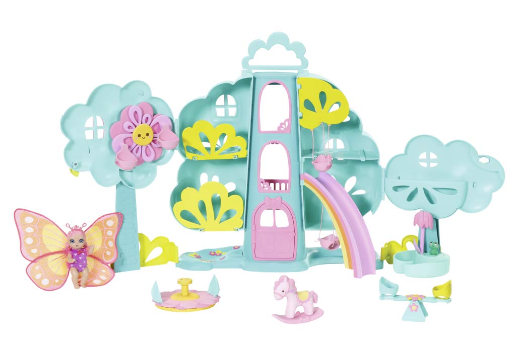 BABY born Surprise Treehouse Playset for Dolls - Easy for Small Hands, Creative Play Promotes Empathy and Social Skills, For Toddlers 3 Years and Up - Includes BABY Born Surprise Baby, and More