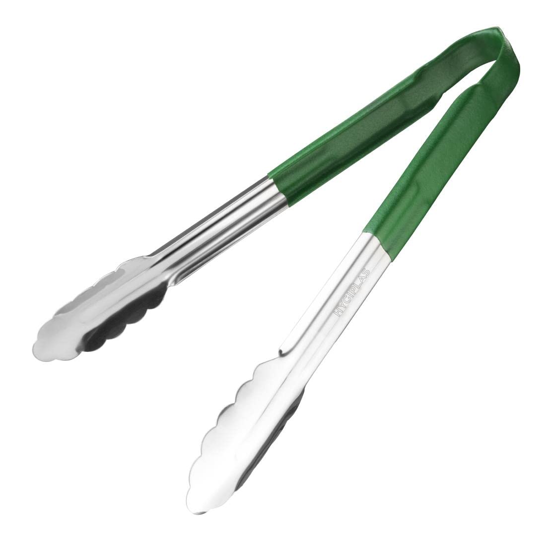 Hygiplas 12274 Colour Coded Serving Tong Green - 300mm